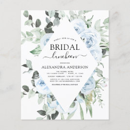 Flyer Dusty Blue Bridal Shower Luncheon