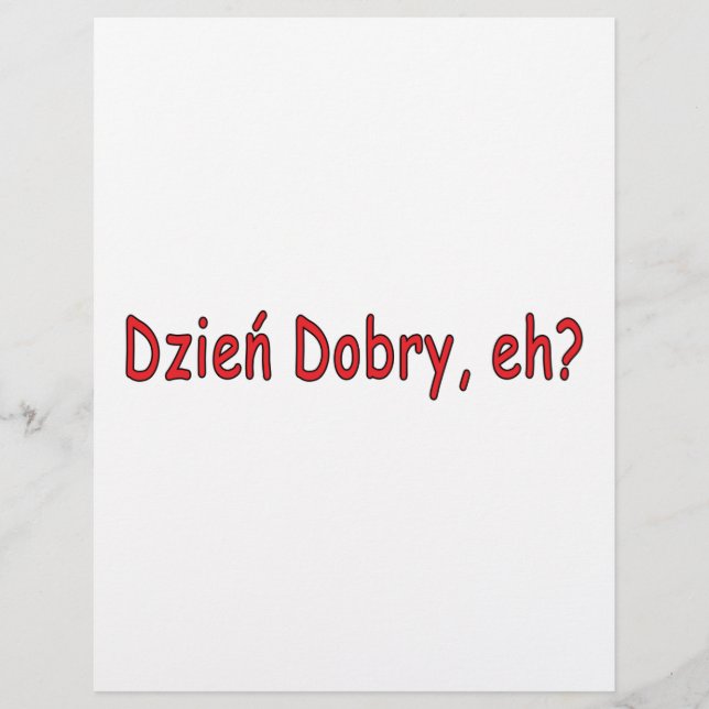 Flyer Dzien Dobry, ¿eh? (Frente)