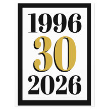 Edición Vintage 1996 Cumpleaños 30 Milestone