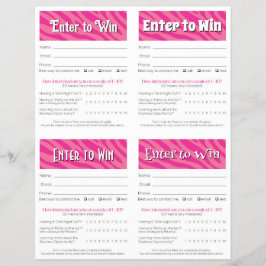 Flyer Editable Vendor Drawing Forms | Instant Download