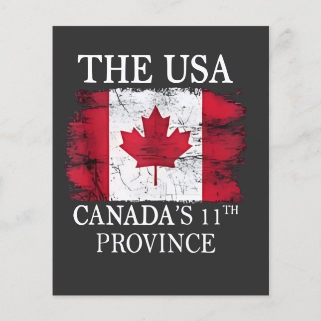 Flyer EE.UU., la 11ª provincia de Canadá, EE.UU. (Frente)