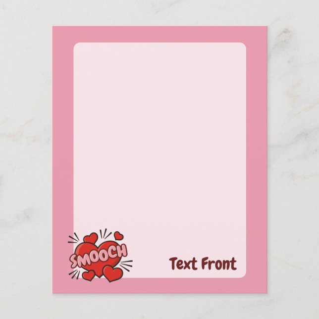 Flyer Efecto de sonido de historieta de besación (Frente)