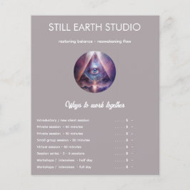 Flyer Eje Sagrado | Diseño Tercer Ojo