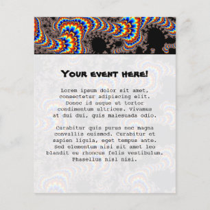 Flyer Ejecución de color - Arte fractal