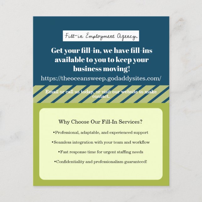 Flyer Ejemplo de viajero de negocios (Frente)