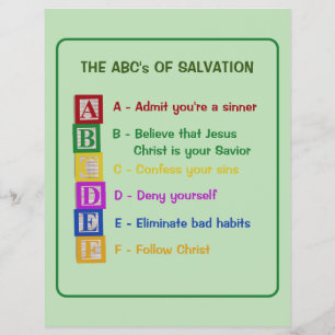 Flyer El ABC de la Salvación