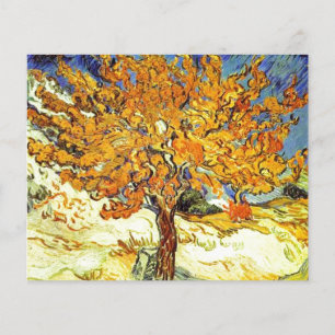 Flyer El árbol de moras, Vincent van Gogh. Arte vintage