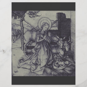 Flyer El Arte de Tinta de la Natividad de Navidad Stark