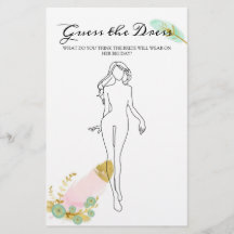 El boho de la ducha de novias adivina el vestido