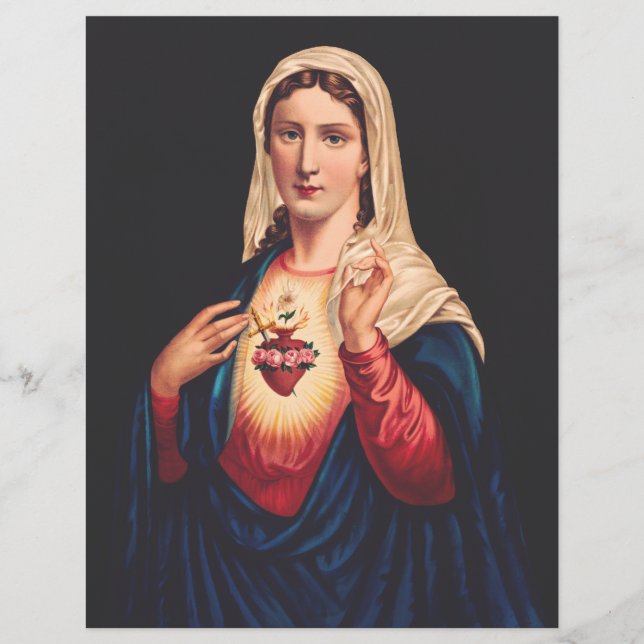 Flyer El corazón inmaculado de María (Frente)