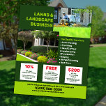 Flyer El cuidado del jardín y el negocio del paisajismo<br><div class="desc">Presentamos nuestro servicio de atención de césped y el Volante de negocios de paisajismo, la herramienta perfecta para mostrar la excelencia de sus servicios. ¡Da una impresión duradera con un volante sobre el cuidado de la ley y el paisaje que habla mucho de tu compromiso con la excelencia! Todas las...</div>