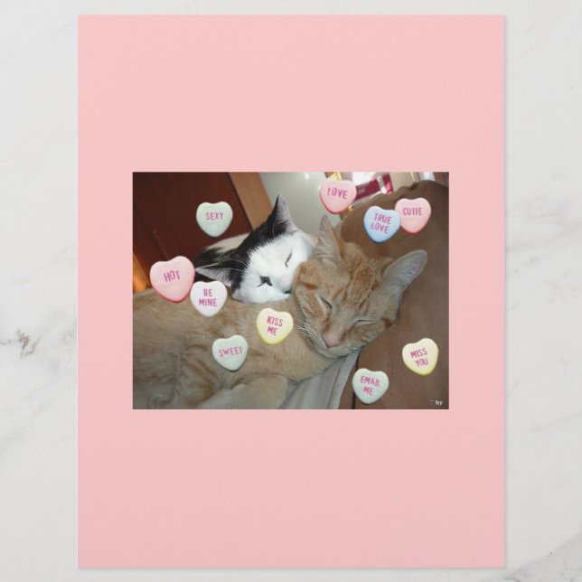 Flyer El día de San Valentín Kittens (Frente)