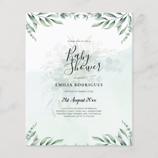 Flyer El eucalipto del presupuesto deja al Boda de la ve (Frente)