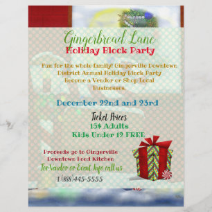 Flyer El evento de Navidades del taller Whimsey