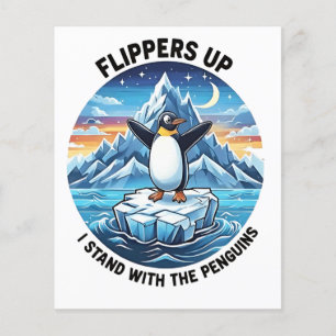 Flyer El extraño pingüino resiste la protesta contra los
