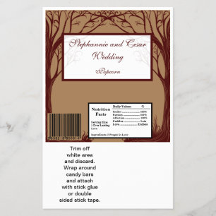 Flyer El gran árbol otoñal del envolvimiento de la barra