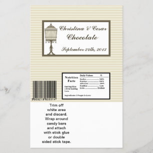 Flyer El gran bar de Hershey Wrapper Birdcage/Gray Strip