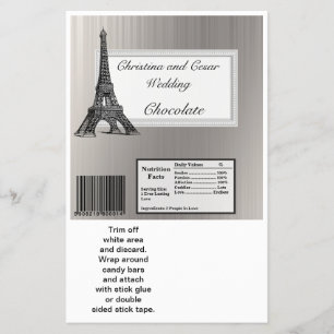 Flyer El gran bar de Hershey Wrapper Black Eiffel Tower