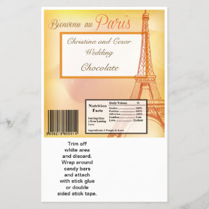 Flyer El gran bar de Hershey Wrapper Paris Peach