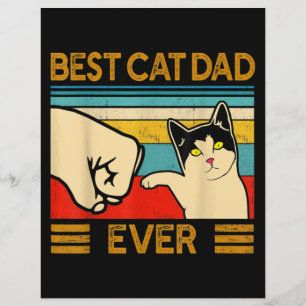 Flyer El mejor papá del gato es siempre divertido papá d