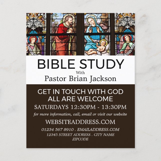 Flyer El nacimiento de Cristo, anuncio de clase de la Bi (Frente)