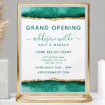 Flyer El Negocio De Las Acuarelas Ecológicas Y Oro De Es<br><div class="desc">Volante Empresarial Emerald Green Y Gold Watercolor. Elegante estilo de caligrafía de color verde esmeralda y oro geométrico de mano con letras estilo caligrafía de diseño profesional de negocios. Perfecto para maquilladores,  peluqueros,  cosmetólogos y más!</div>