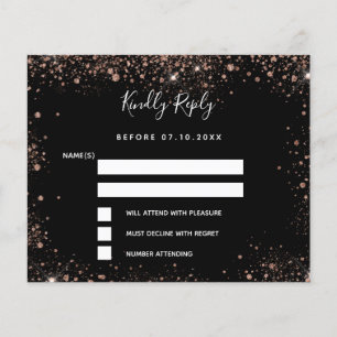 Flyer El oro negro enciende la boda de presupuesto RSVP
