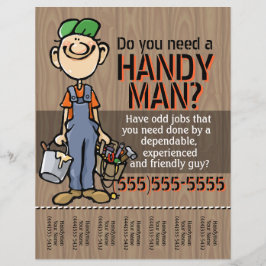 Flyer El pintor carpintero Handyman Plumber Painter gana
