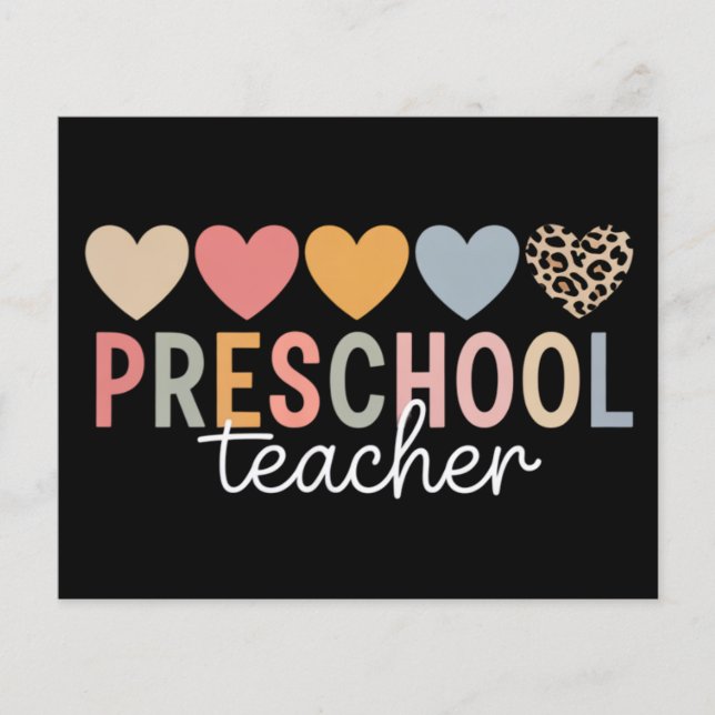 Flyer El preescolar del profesor vuelve a la escuela (Frente)