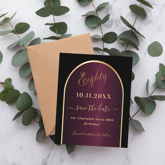 Flyer El presupuesto de 80 años de Black Burgundy ahorra (Subido por el creador)