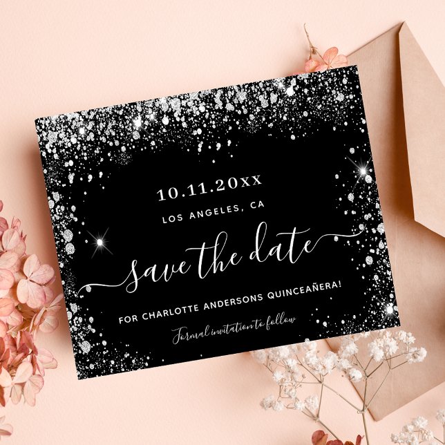 Flyer El presupuesto de plata negra de Quinceanera salva (Subido por el creador)