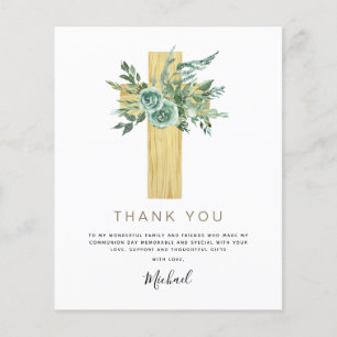 Flyer El presupuesto es la primera comunión sagrada grac