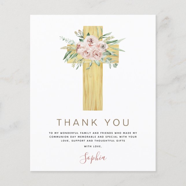 Flyer El presupuesto es primero la Santa Comunión Gracia (Frente)