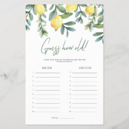 Flyer El principal apretón de edad del juego de novias y