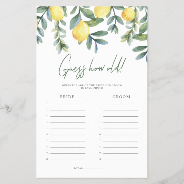 Flyer El principal apretón de edad del juego de novias y (Frente)