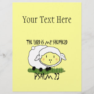 Flyer El SEÑOR es mi pastor Salmo 23 Camiseta Infantil-