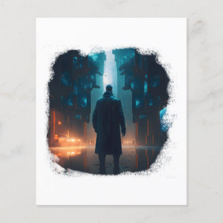 Flyer El sobreviviente solitario en una ciudad posapocal