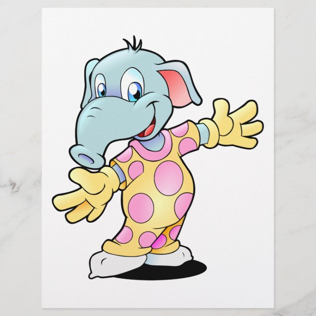 Flyer Elefante en Pijama (Frente)