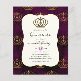 Flyer Elegancia Old Gold Quinceañera