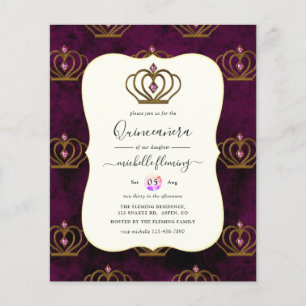 Flyer Elegancia Old Gold Quinceañera