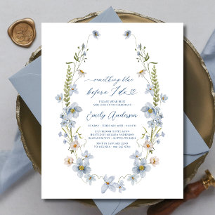 Flyer Elegante Algo Azul Antes De Hacer Ducha Bridal