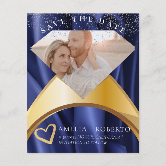 Flyer Elegante Anillo De Terciopelo De La Armada Guarda  (Frente)