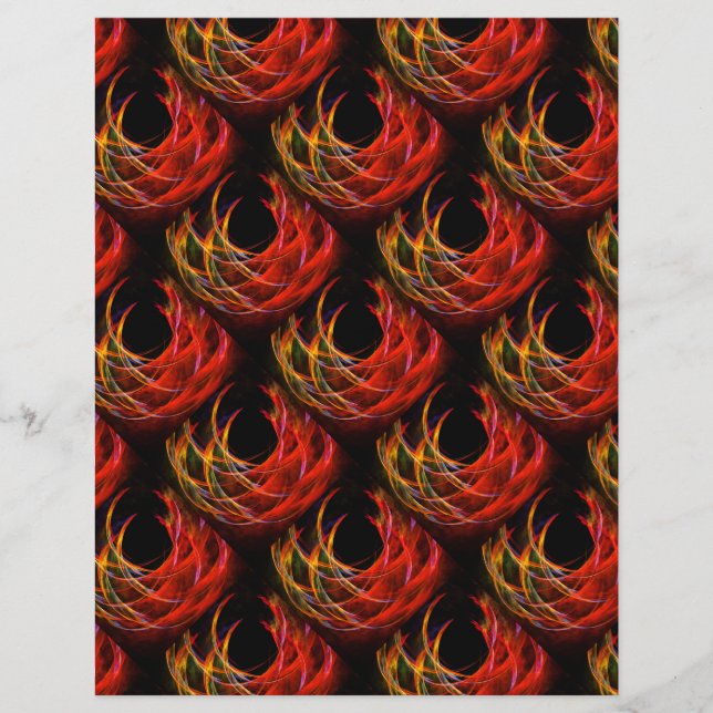 Flyer Elegante Arte Abstracto Moderno Boho Patrón #503 (Frente)