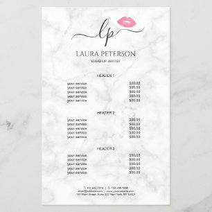 Flyer Elegante caligrafía de escritura manuscrita de lab