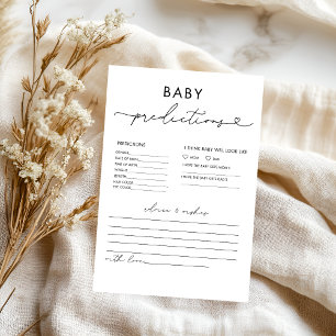 Flyer Elegante Consejos y Predicciones Juegos Baby Showe