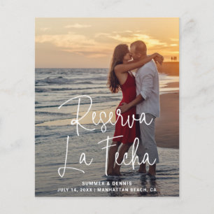 Flyer Elegante foto presupuesto Boda española Salva la f