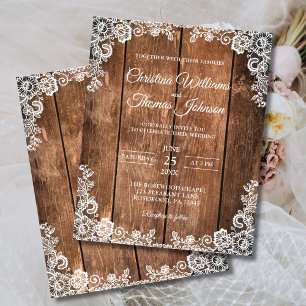 Flyer Elegante Invitación a la boda de la boda de la mad