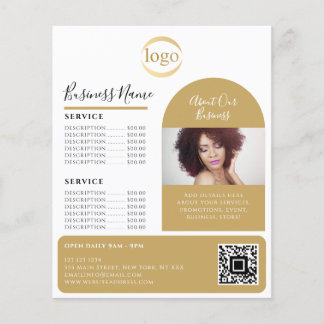 Flyer Elegante logotipo de foto personalizado promociona