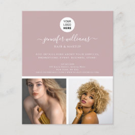 Flyer Elegante Minimalista promocional rosa moderno