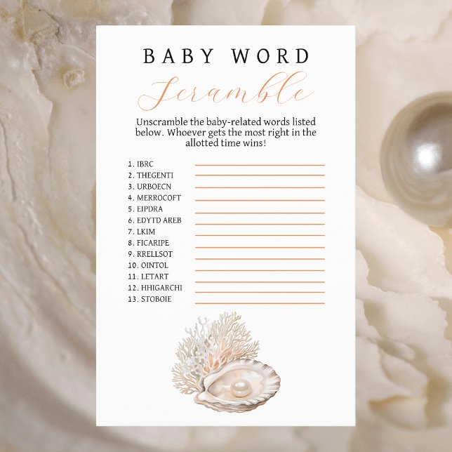 Flyer Elegante Palabra de Pearl Baby Coastal (Subido por el creador)
